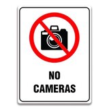 NO CAMERAS SIGN